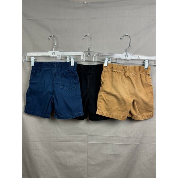 Garanimals Toddler Boy Shorts Bundle, Size 3T (3 pairs) Black, Brown and Blue - Picture 2 of 10